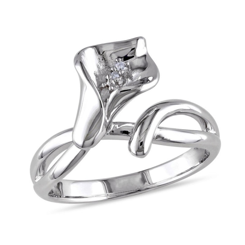 Bague tendance en argent sterling avec diamants de Promise