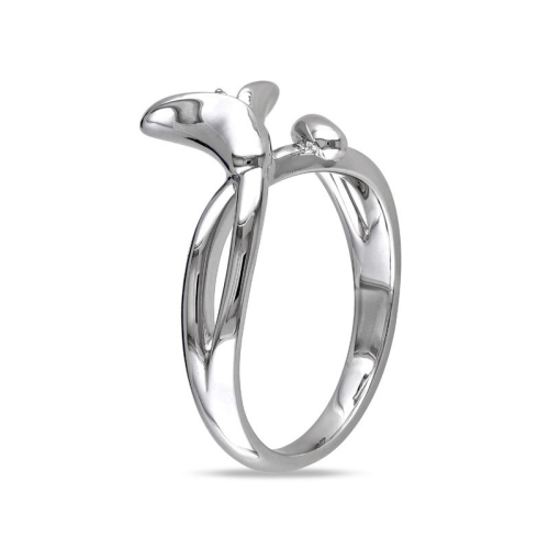 Promise Fashion Ring in Sterling Silver with Diamonds