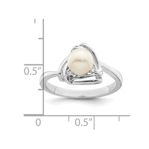 Freshwater Cultured Pearl Ring in Sterling Silver