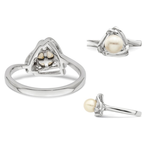 Freshwater Cultured Pearl Ring in Sterling Silver