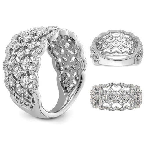 1.00 Carat Lab-Grown Diamond Ring in 14K White Gold