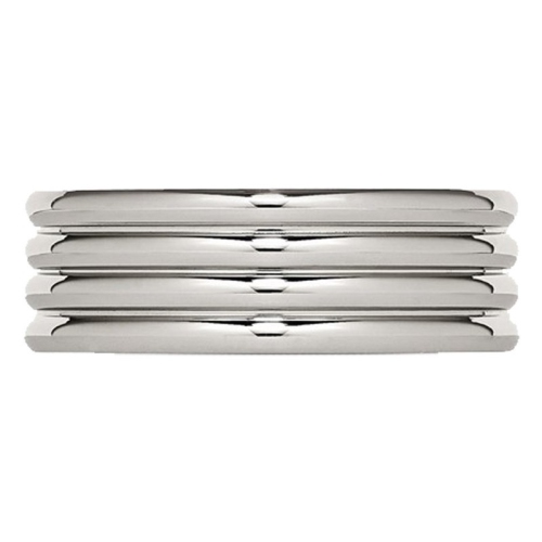 Alliance biseautée de 8 mm en acier inoxydable à rainures Comfort Fit