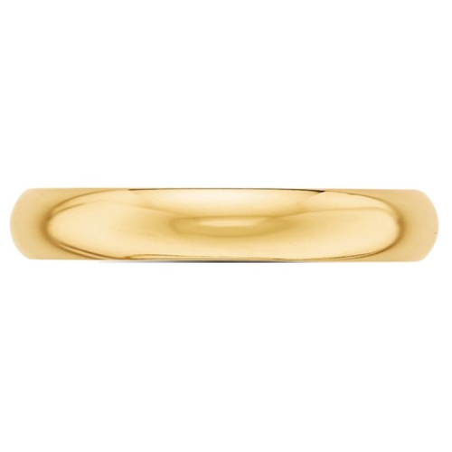 Ladies 14K Yellow Gold 4mm Wedding Band Ring