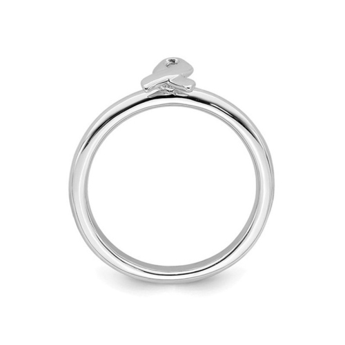 Sterling Silver Awareness Ribbon Ring