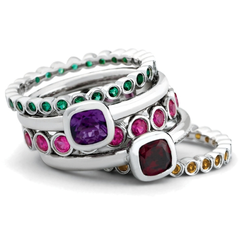 Bague Emeraude créée 1.20 carat en argent sterling