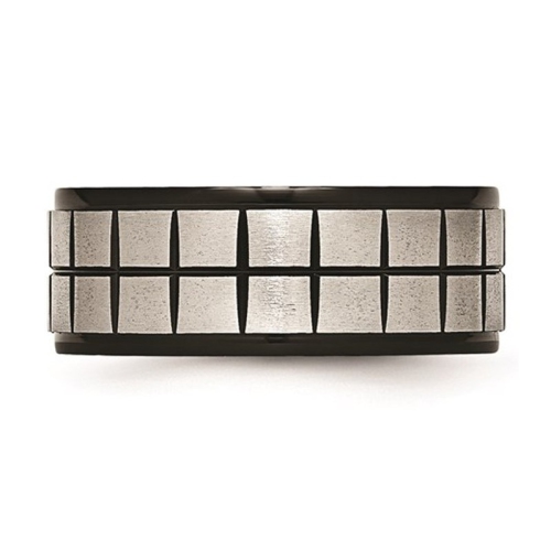 Alliance de 9 mm en acier inoxydable brossé plaqué noir