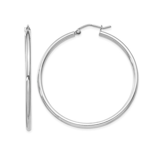 Small Hoop Earrings in Sterling Silver 1 1/2 Inch (2.0mm) | Best Buy Canada