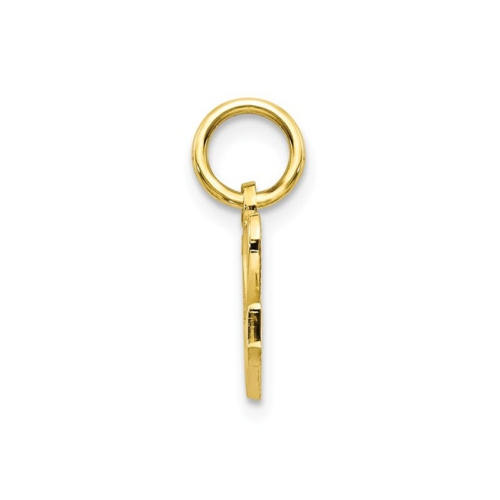 I Heart Mom Pendant Necklace in 10K Yellow Gold with Chain