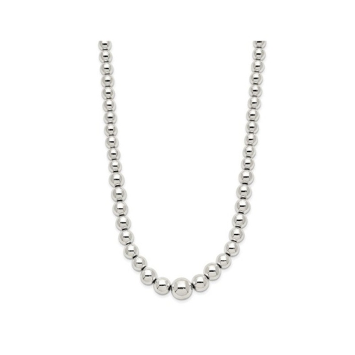 Collier de perles de 18 po en argent sterling poli