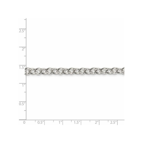 Cable Chain Necklace in Sterling Silver 20 Inches