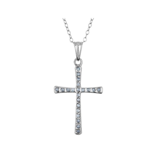 Sterling Silver Cross Pendant Necklace with Chain