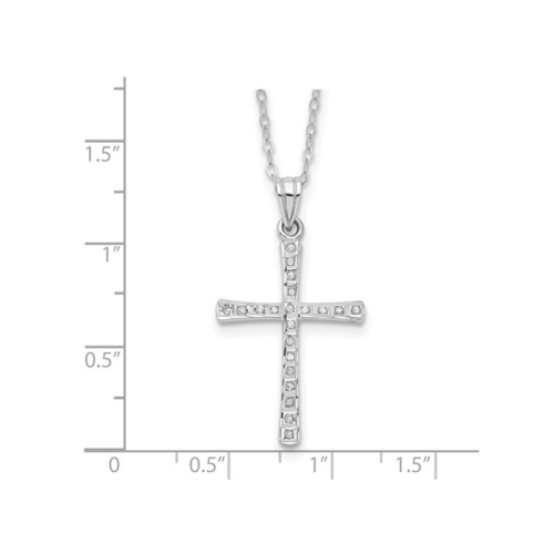 Sterling Silver Cross Pendant Necklace with Chain