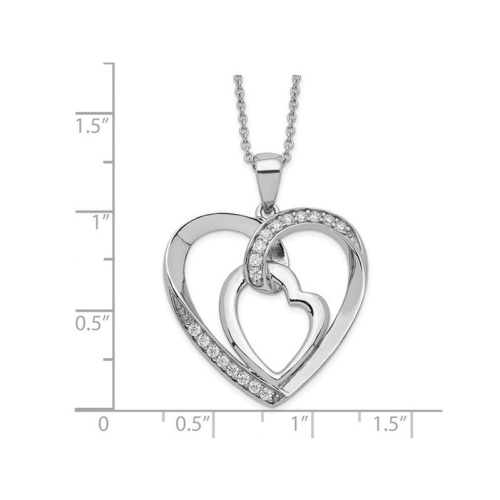 My Heart to Yours Pendant Necklace in Sterling Silver with Chain