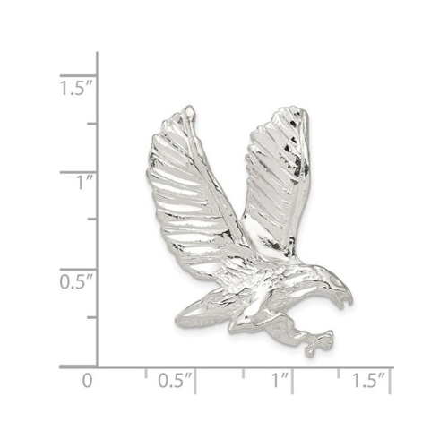 Collier à pendentif avec chaîne, breloque d'aigle en argent sterling