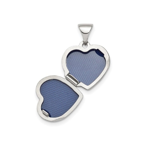 Sterling Silver Mom Heart Flower Locket with Chain