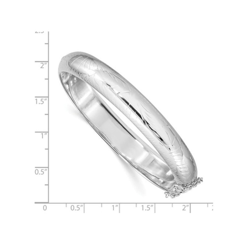 Hinged Bangle in Sterling Silver