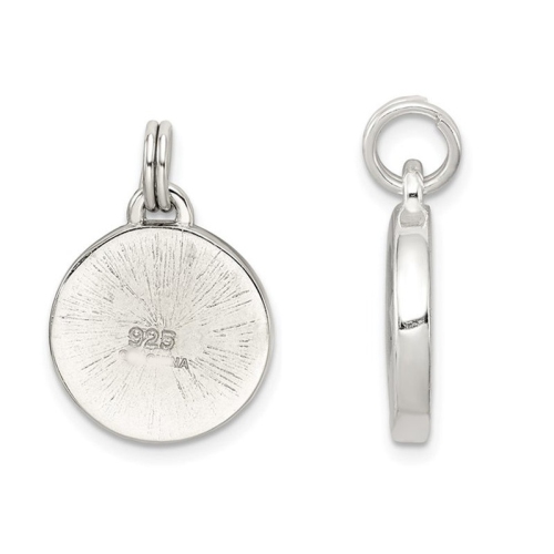 Four Leaf Clover Charm Pendant Necklace In Sterling Silver with Chain