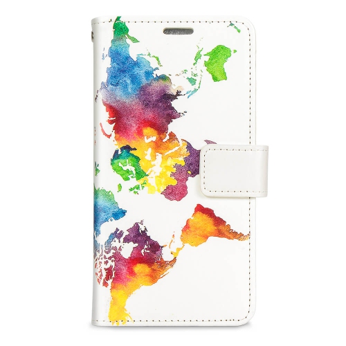 JUVENILEWAY  Design Folio Series Protection Flip Case for Samsung Galaxy A51 (A Series) - World