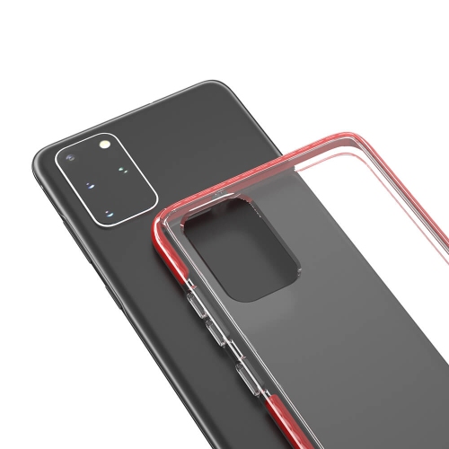 Juvenileway Protection Plus Series Designed with 3 Material Protection for Samsung Galaxy S20+ - Red