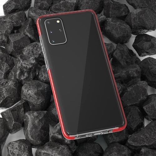 Juvenileway Protection Plus Series Designed with 3 Material Protection for Samsung Galaxy S20+ - Red
