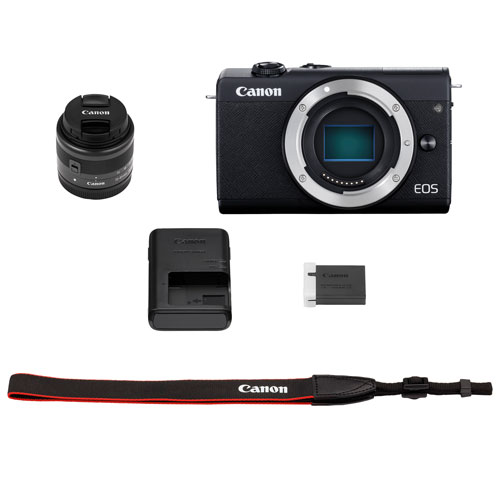 Appareil photo sans miroir EOS M200 de Canon avec objectif IS STM de 15-45 mm - Exclusivité Best Buy