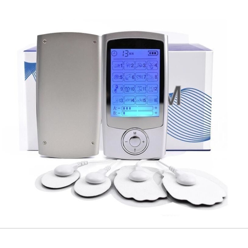 ISTAR  Dual Channel Tens Ems Unit 24 Modes Muscle Stimulator for Pain Relief Therapy, Electronic Pulse Massager Muscle Massager With 4 Pads
