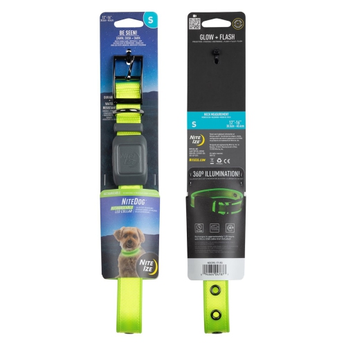 Collier DEL rechargeable NiteDog de Nite Ize - S - Lime/vert