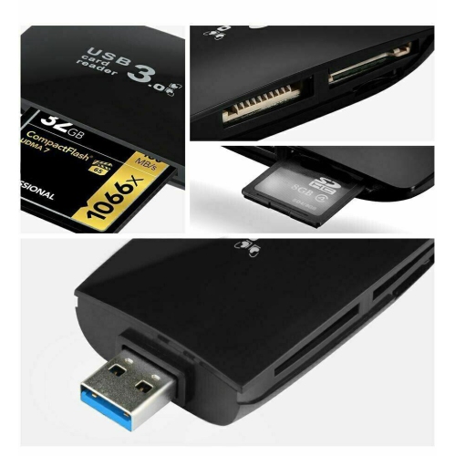 New USB 3.0 SD Card Reader Multi Slot Flash Memory Card Reader Writer SDXC, PC