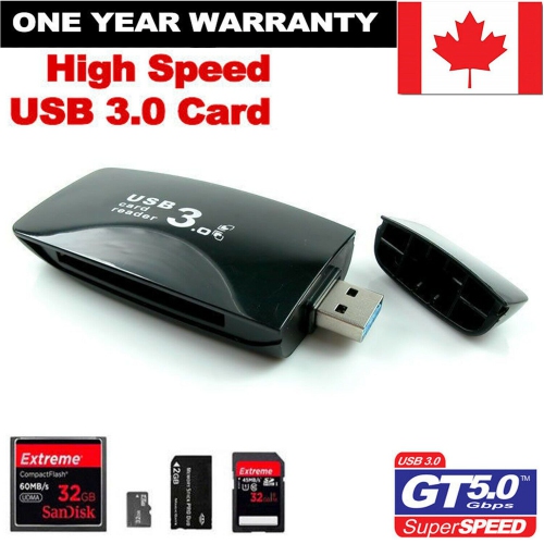 New USB 3.0 SD Card Reader Multi Slot Flash Memory Card Reader Writer SDXC, PC