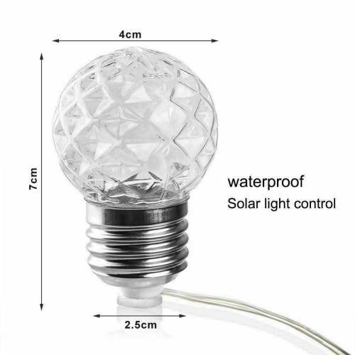 20 LED Solar String Lights Patio Party Yard Garden Wedding Waterproof Outdoor