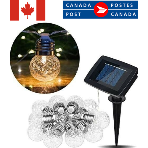 20 LED Solar String Lights Patio Party Yard Garden Wedding Waterproof Outdoor