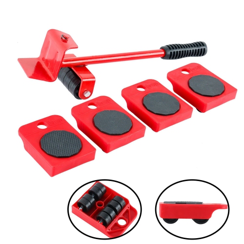 Furniture Lifter Mover Tool Set - Heavy Duty Furniture Lifter with 4 Sliders for Easy and Safe Moving, 360 Degree Rotatable Pads, Suitable for Sofas,