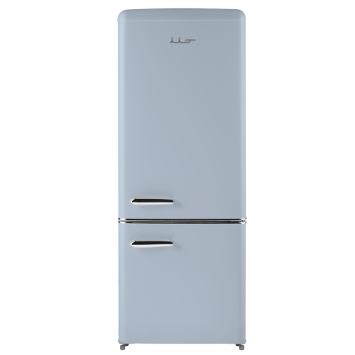 iio 7 Cu. Ft. Retro Refrigerator with Bottom Freezer in Light Blue
