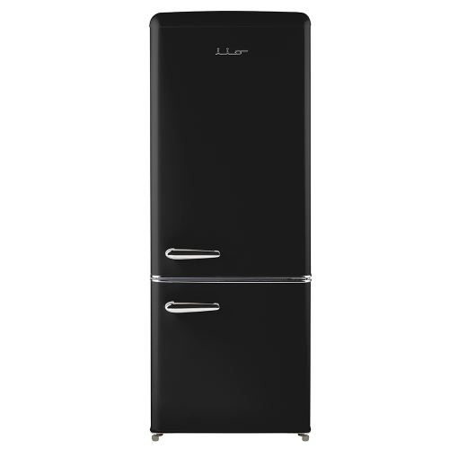 IIO  7 Cu. Ft. Retro Refrigerator With Bottom Freezer In In Black