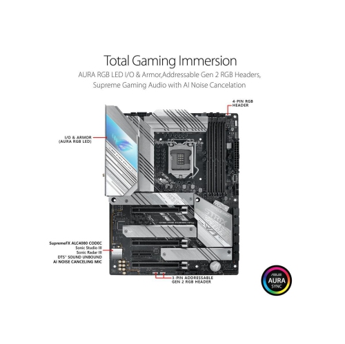 Asus ROG Strix Z590-A GAMING WIFI Desktop Motherboard - Intel