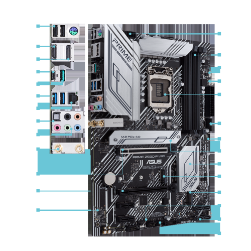 ASUS ATX LGA 1200 Motherboards (PRIME Z590-P WIFI) | Best Buy Canada