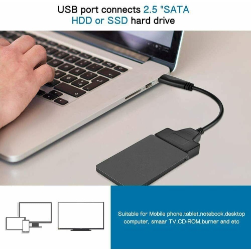 USB 3.0 to SATA External Converter Adapter Cable Lead for 2.5" HDD SSD SATA III