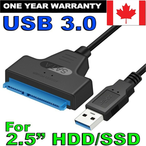 USB 3.0 to SATA External Converter Adapter Cable Lead for 2.5" HDD SSD SATA III