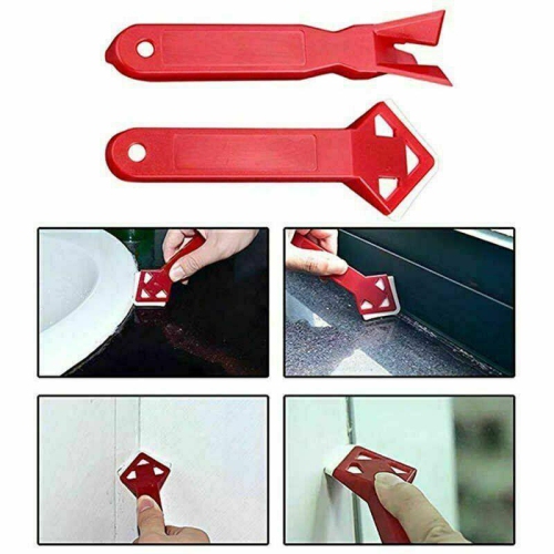 2X Negative Angle Scraper Shovel Removal Glass Sealant Floor Plastic Blade Tool