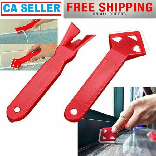 2X Negative Angle Scraper Shovel Removal Glass Sealant Floor Plastic Blade Tool