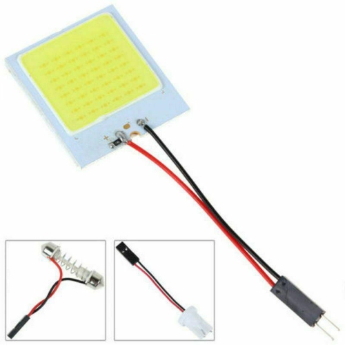20PCs White Panel 48 SMD LED Car Interior Panel Light Dome Lamp Bulb Plate Light