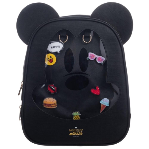Disney Mickey Mouse Cartoon Faux Leather Mini Backpack