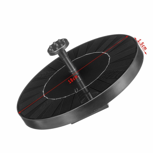 Bird Bath Solar Fountain Powered Water Pump Floating Outdoor Pond Garden Pool