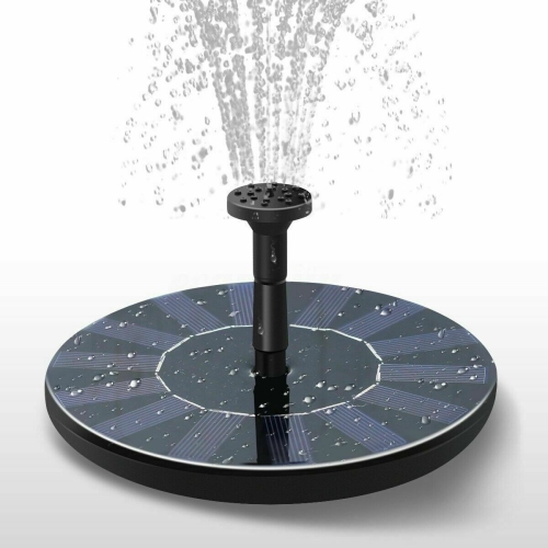 Bird Bath Solar Fountain Powered Water Pump Floating Outdoor Pond Garden Pool