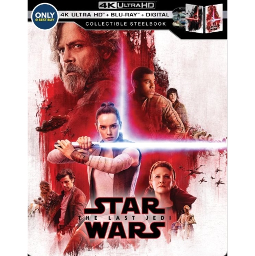 DISNEY / BUENA VISTA  Star Wars: Episode Viii - The Last Jedi Steelbook [4K Ultra HD Blu-Ray/blu-Ray][Only Best Buy] I LOVE THOSE STEEL BOOKS - BEST BAY ONLY - LOOKS GREAT ON MY COLLECTION