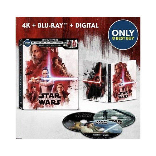 Star Wars: Episode VIII - The Last Jedi Steelbook [4K Ultra HD Blu-ray/Blu-ray][Only@ Best Buy]