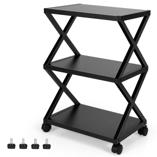Fitueyes Printer Stand on Wheels Mobile Under Desk Work Cart Ps304005ww