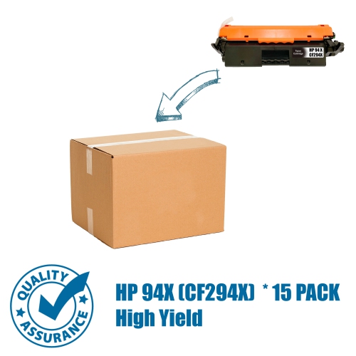 Printer Pro™ Compatible Replacement for 15 Pack HP 94X/hp94x/cf294x/HP 294X/CF294X Black Toner Cartridge for HP Printer LaserJet Pro
