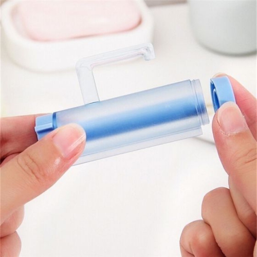 ISTAR 2x Easy Squeezer Toothpaste Roller Tube Rack Dispenser Rolling Holder Easy Squeeze Paste Dispenser Roll Holder Hanging