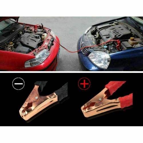 ISTAR 4 Gauge 500 Amp Heavy Duty Power Booster Starter Commercial Grade Jumper Cables for Emergency Use Auto Battery Industrial Jumping, Non Tangle